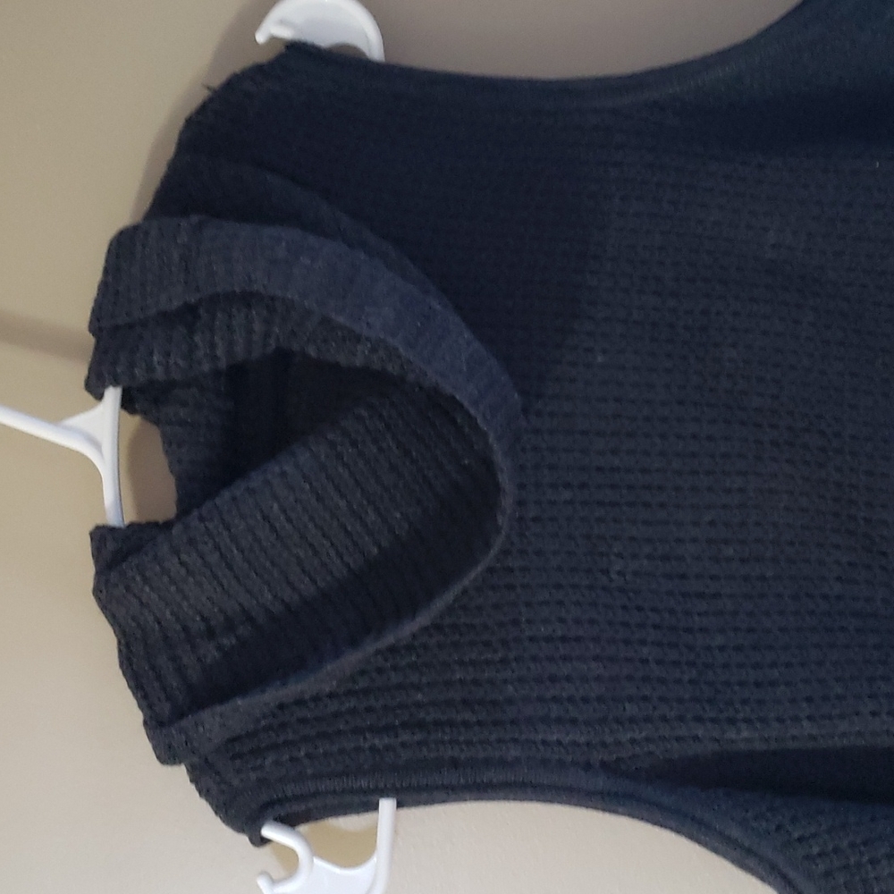 Sonoma sleeveless waffle cowl neck tunic sweater